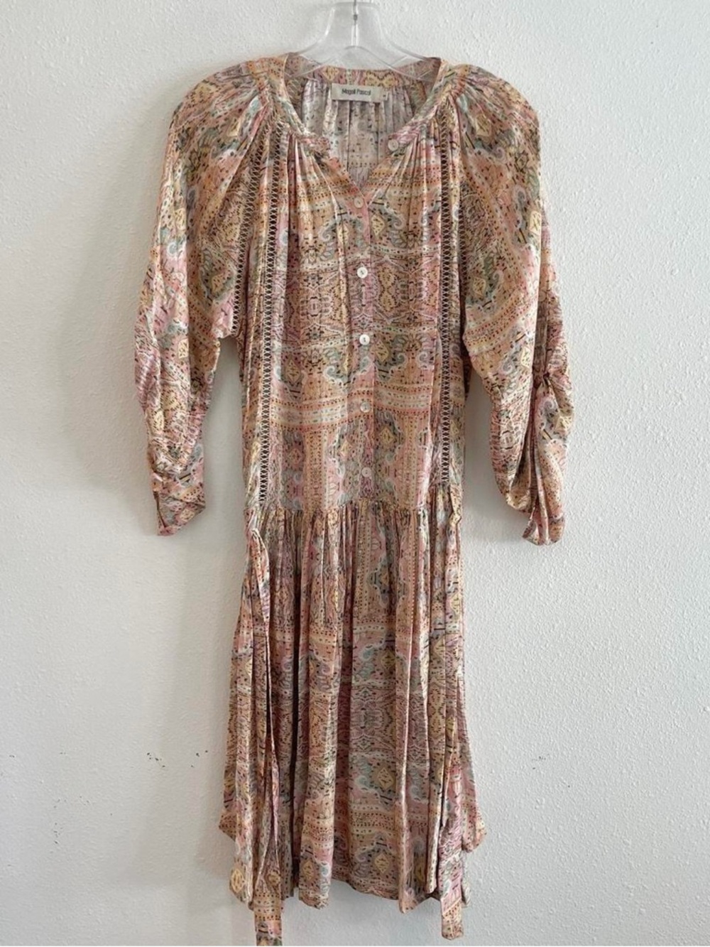 Magali Pascal Paisley Button-Front Midi Dress